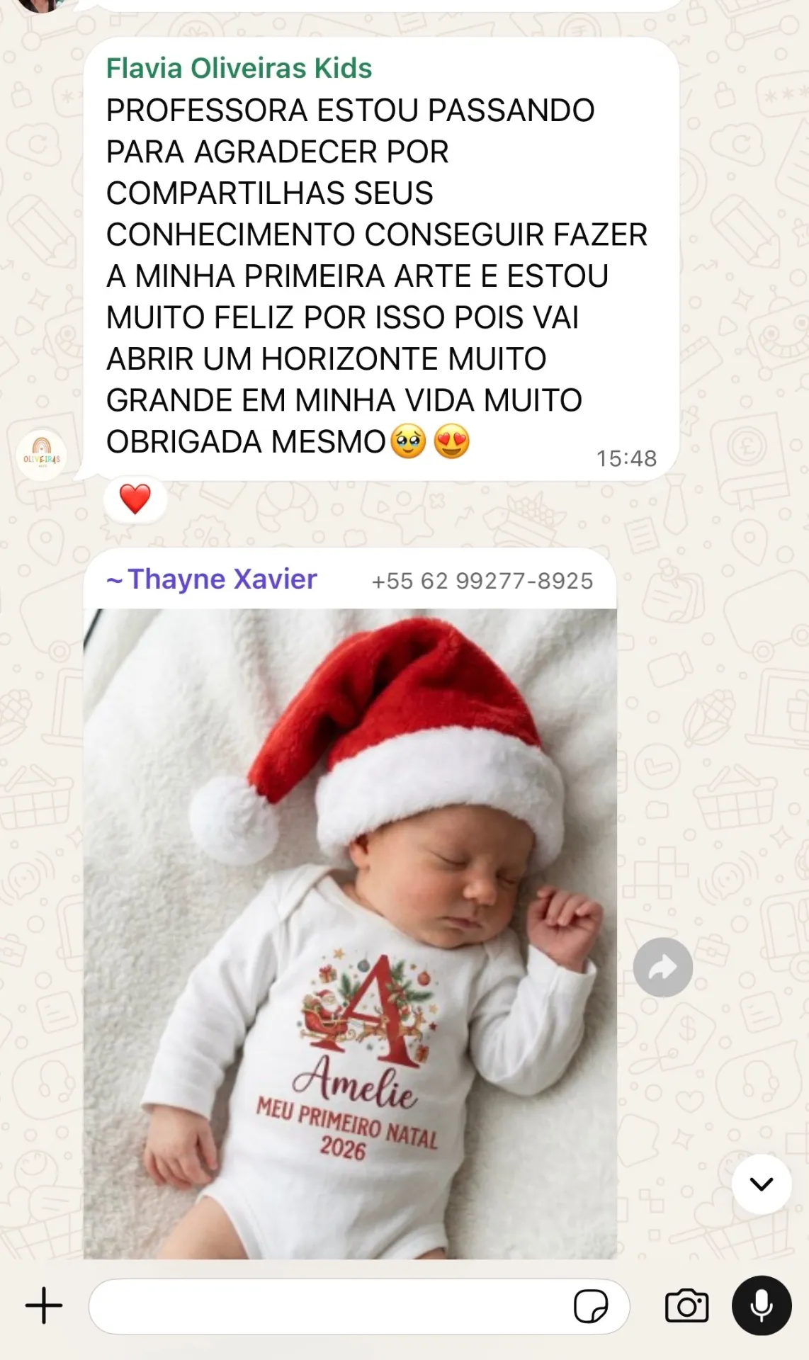 Depoimento de aluna agradecendo pelo Método Personalização Lucrativa